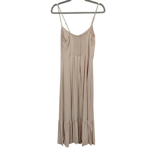 Reformation‎ Emersyn Dress Womens 10 Champagne Pink Bridesmaid Wedding Midi - Picture 8 of 12